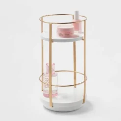 10" X 5.7" Round Metal Countertop Turntable Brass - Brightroom™ -Brightroom GUEST 0f7b8890 6df4 4606 9fa9 246d6098805b