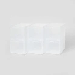 Small Stackable Bins Front Opening Clear Plastic - Brightroom™ 9 Small Stackable Bins Front Opening Clear Plastic - Brightroom™ -Brightroom GUEST 3c949385 7473 4475 8c8a 9fa49d23bd71