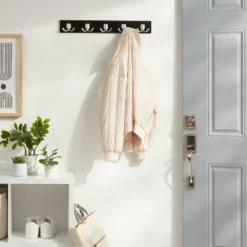 Modern Octopus 5 Rail Nickel Hooks Black - Brightroomâ„¢