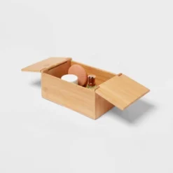 6" X 9" X 4" Rectangular Hinge Lid Bamboo Countertop Organizer - Brightroom™ -Brightroom GUEST 448d43d4 ccde 4178 8ab1 21a8ac437e38