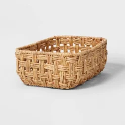 Rectangular Twisted Open Checkered Weave Basket - Brightroom™ -Brightroom GUEST 514258d4 7e89 434a bb0b bbdf991578bf