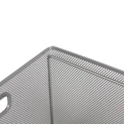 Mesh Crate File Box 10"x14"x 13.25" Silver - Brightroom™ -Brightroom GUEST 9e04effa dde7 4772 9f15 4d3fa1725f20