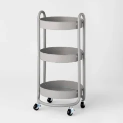 3 Tier Round Metal Utility Cart - Brightroom™ 7 3 Tier Round Metal Utility Cart - Brightroom™ -Brightroom GUEST a3f8786e 2813 41c1 b303 d6f067556317