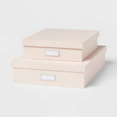 Canvas Desk Storage Box Set Of 2 - Brightroom™ 4 Canvas Desk Storage Box Set Of 2 - Brightroom™ - Image 4