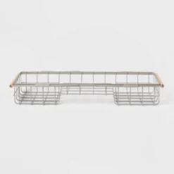 Metal Bathtub Caddy With Wood Handles - Brightroom™ -Brightroom GUEST c36f2fab 3b86 43c7 b0dd 3a35c275f20c