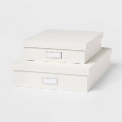 Canvas Desk Storage Box Set Of 2 - Brightroom™ 5 Canvas Desk Storage Box Set Of 2 - Brightroom™ - Image 5