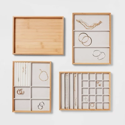 9" X 12" Stackable Bamboo Accessory Tray - Brightroom™ 3 9" X 12" Stackable Bamboo Accessory Tray - Brightroom™ - Image 3