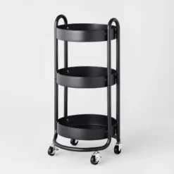 3 Tier Round Metal Utility Cart - Brightroom™ 6 3 Tier Round Metal Utility Cart - Brightroom™ -Brightroom GUEST fa8f7cf8 9234 4e96 85ab cc5db6457cae
